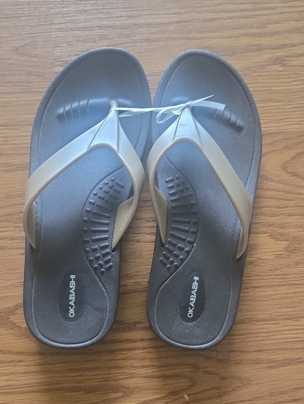 Okabashi Women's Brown and Beige Comfort Sandals